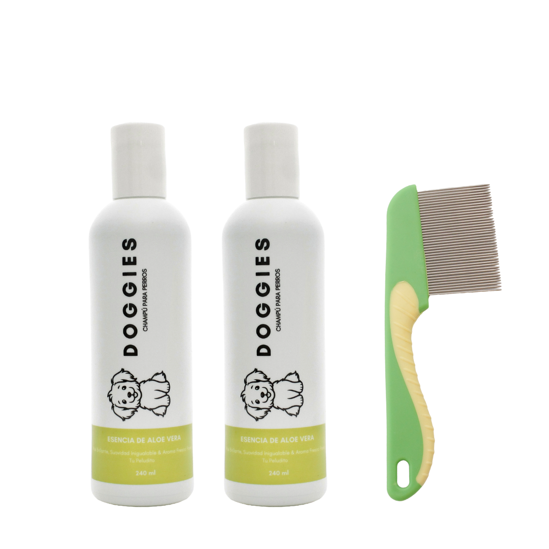 KIT 2 SHAMPOOS PARA MASCOTAS CON ALOE VERA  240ML