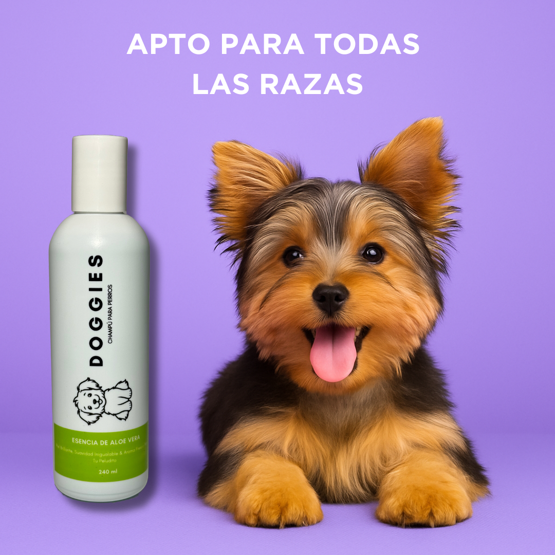 SHAMPOO DE ALOE VERA DOGGIES 240ML X 12