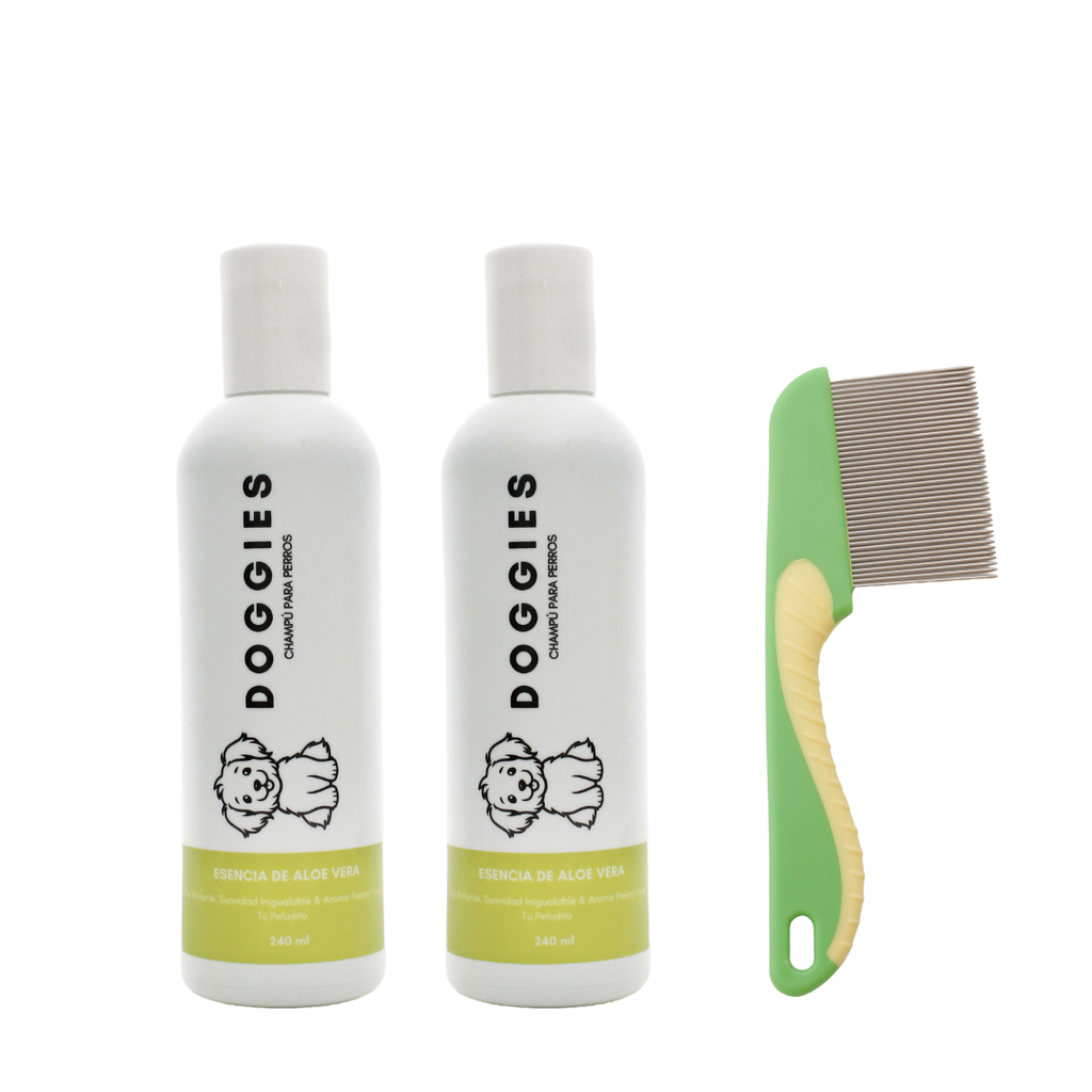 KIT 2 SHAMPOOS PARA MASCOTAS CON ALOE VERA  240ML