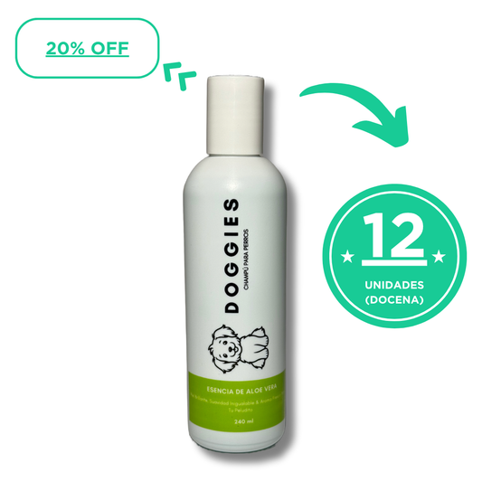 SHAMPOO DE ALOE VERA DOGGIES 240ML X 12
